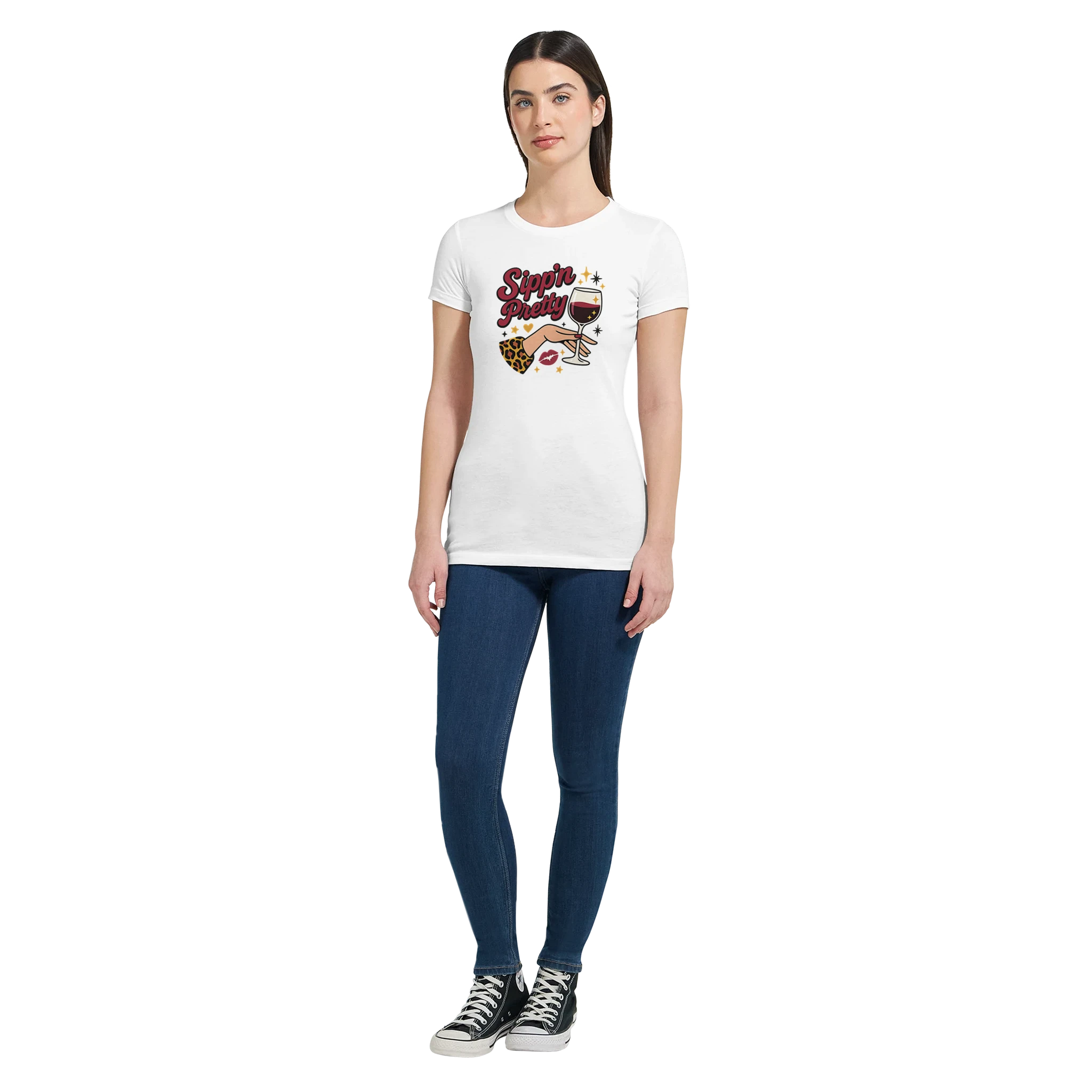 Cozy wine night tee for women who snack, sip, and skip the drama. Comfy vibes, bougie energy.