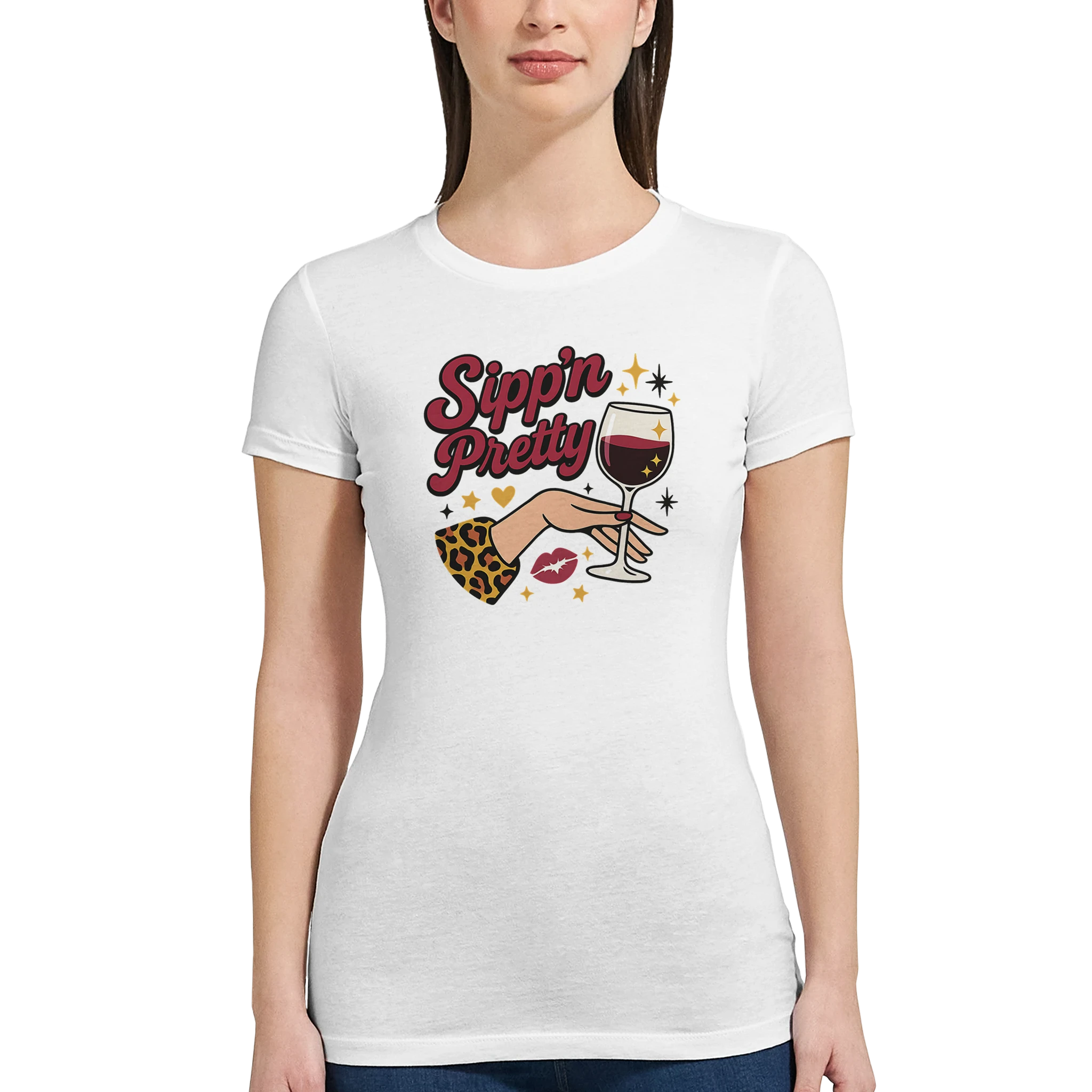 Cozy wine night tee for women who snack, sip, and skip the drama. Comfy vibes, bougie energy.