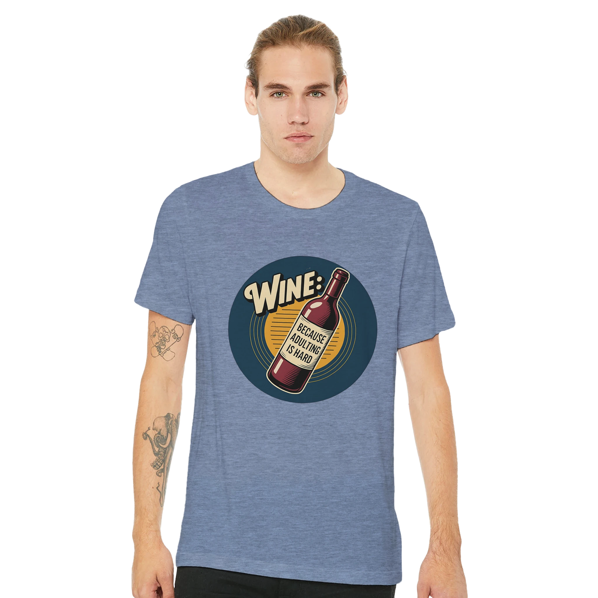 Retro sarcasm wine shirt – unfiltered and proud