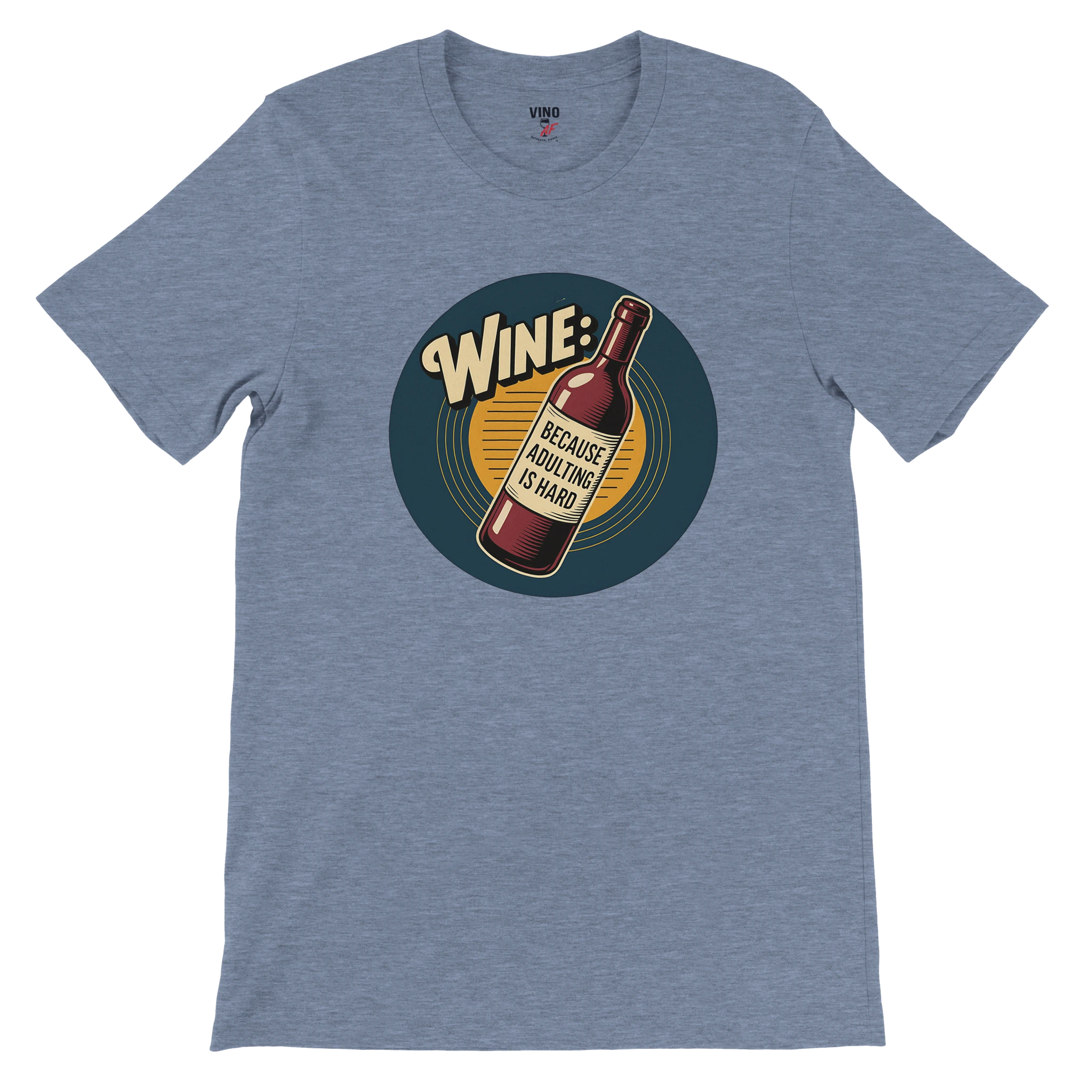 Retro sarcasm wine shirt – unfiltered and proud