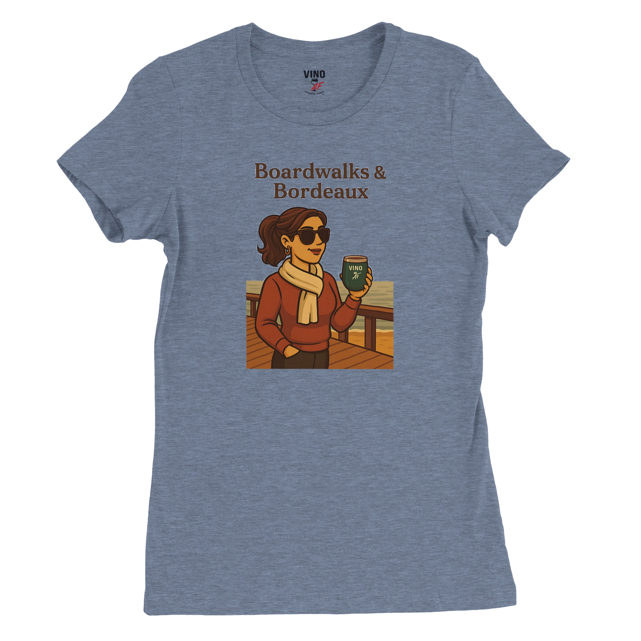 Cozy wine night tee for women who snack, sip, and skip the drama. Comfy vibes, bougie energy.