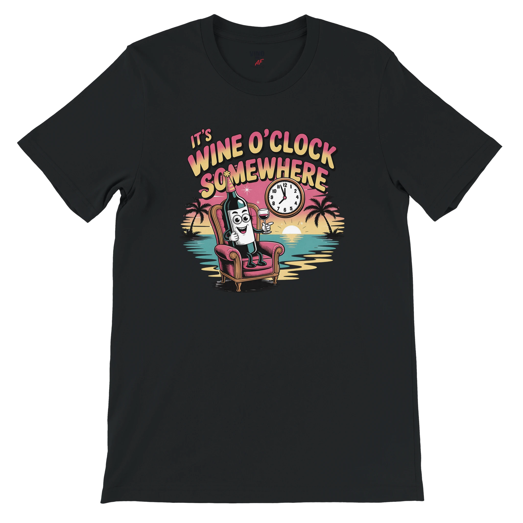 Retro sarcasm wine shirt – unfiltered and proud