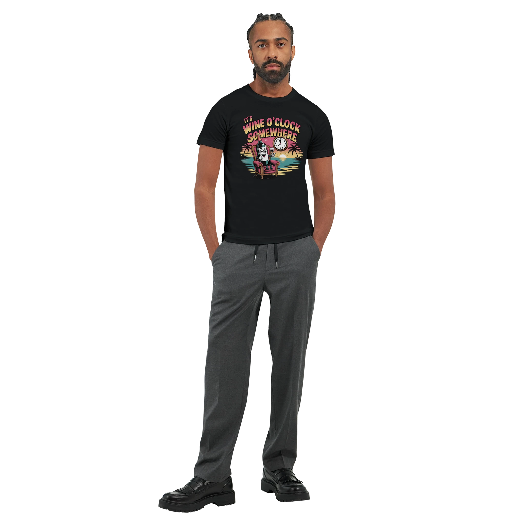 Retro sarcasm wine shirt – unfiltered and proud