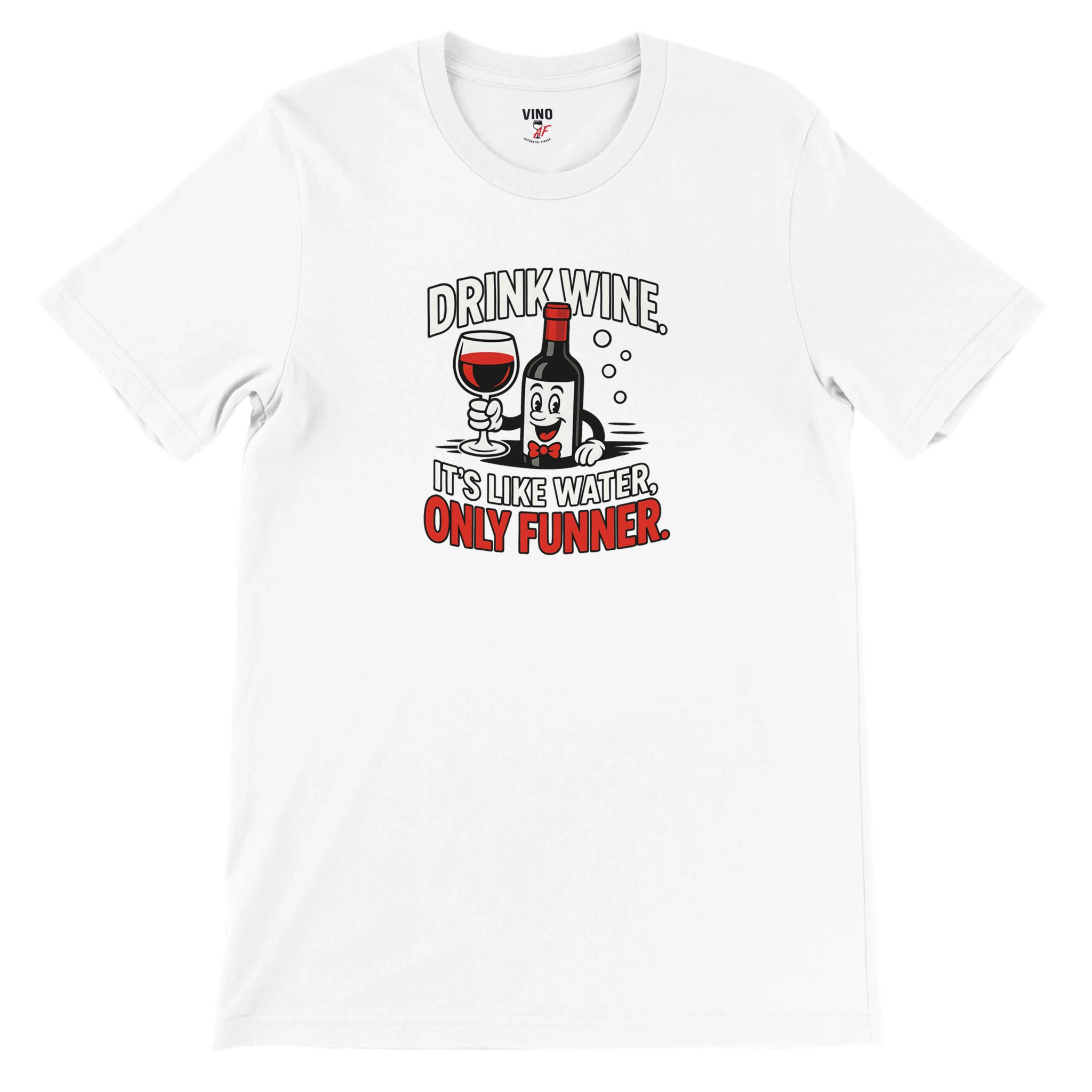 Retro sarcasm wine shirt â unfiltered and proud