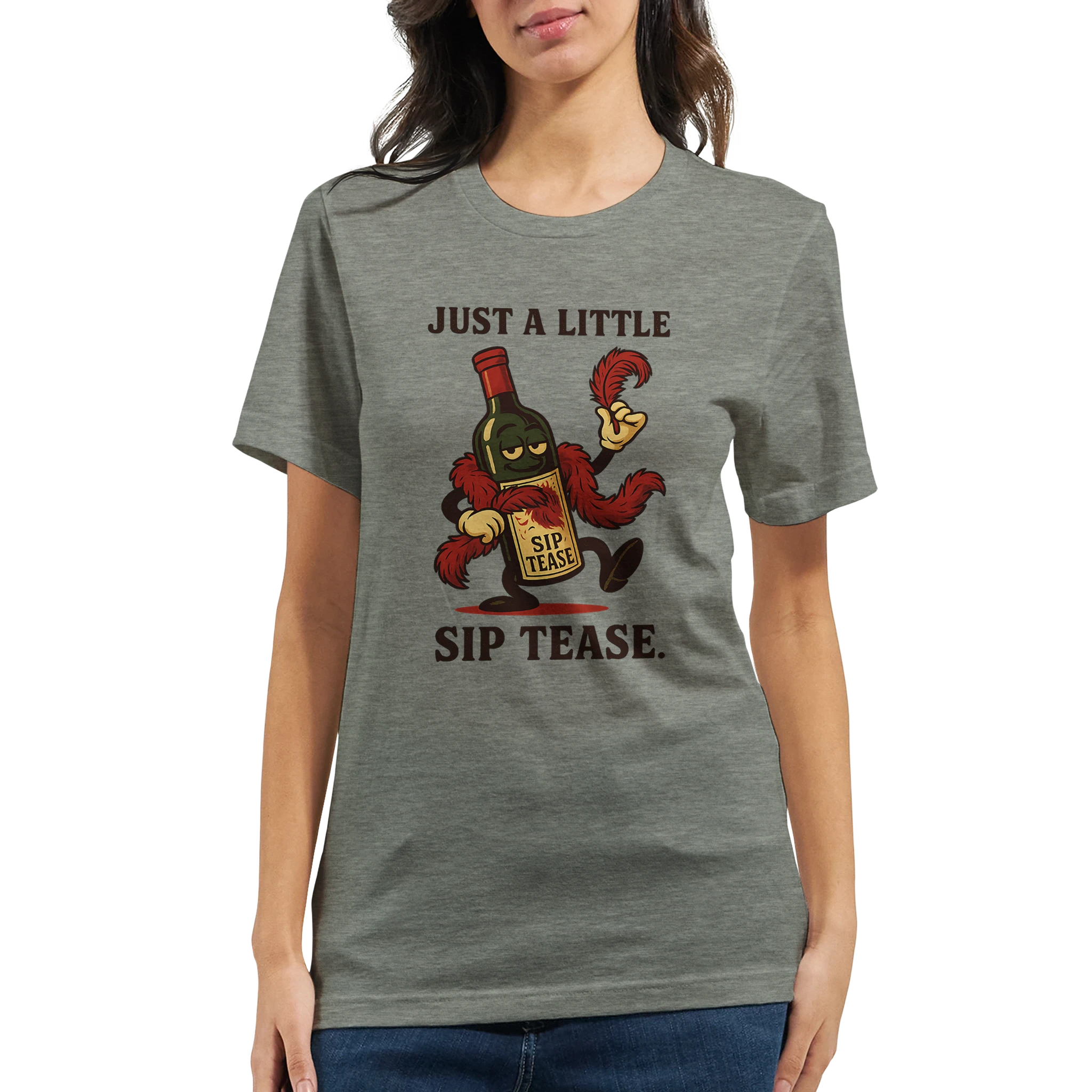 Retro sarcasm wine shirt – unfiltered and proud