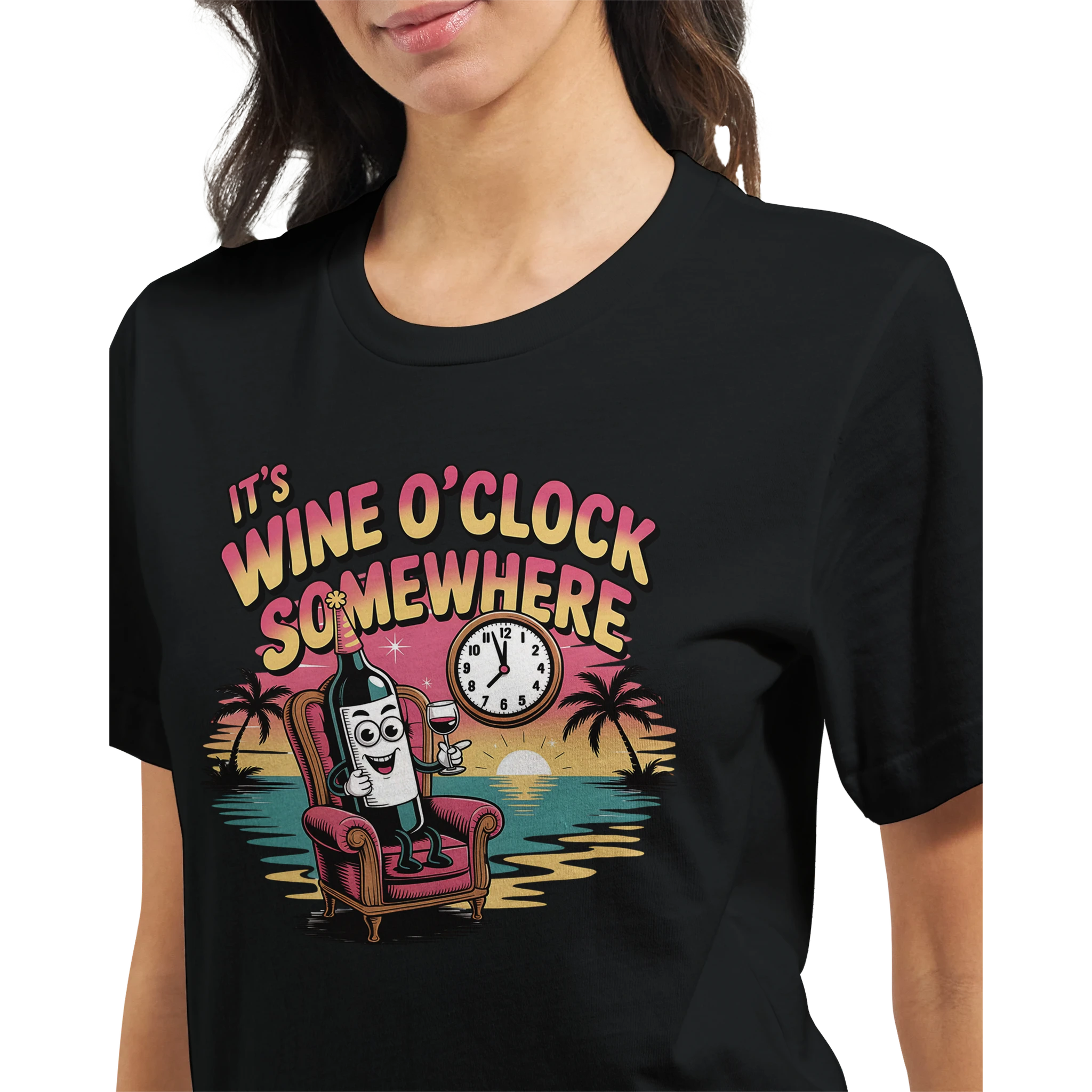 Retro sarcasm wine shirt – unfiltered and proud