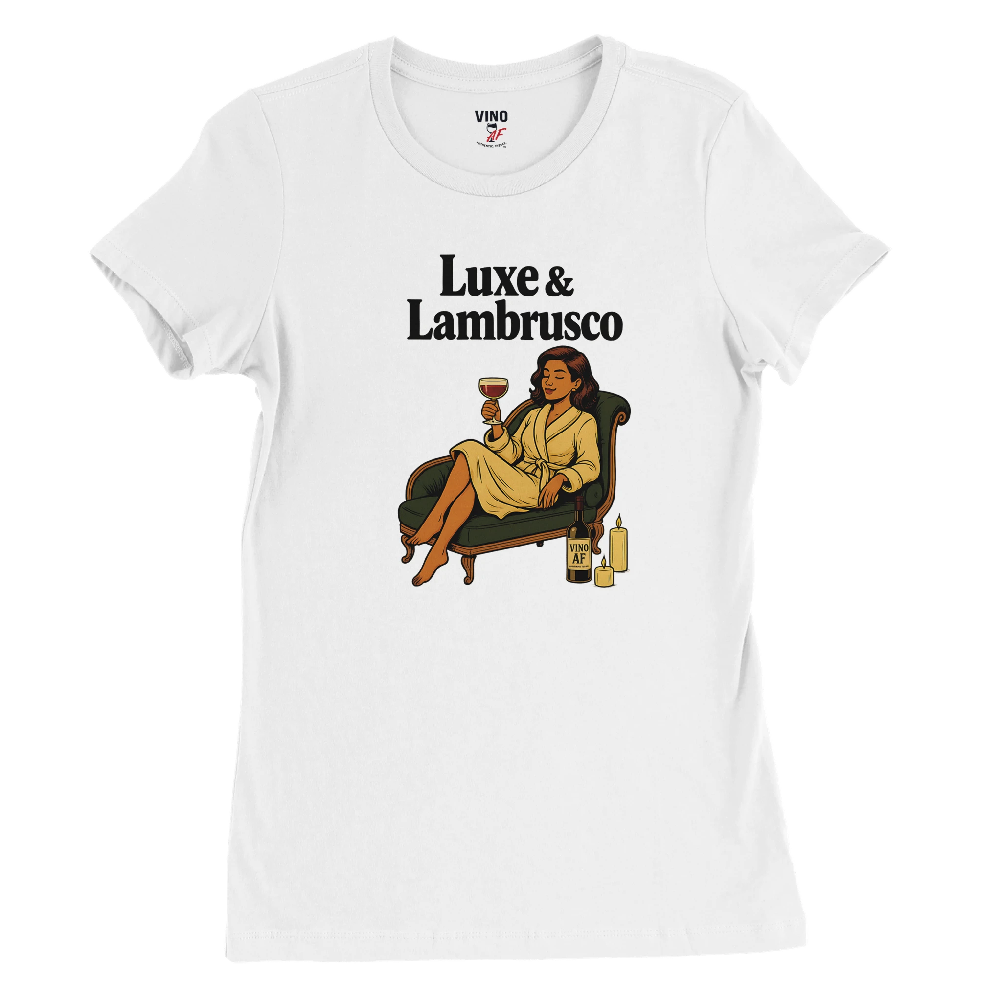 Cozy wine night tee for women who snack, sip, and skip the drama. Comfy vibes, bougie energy.