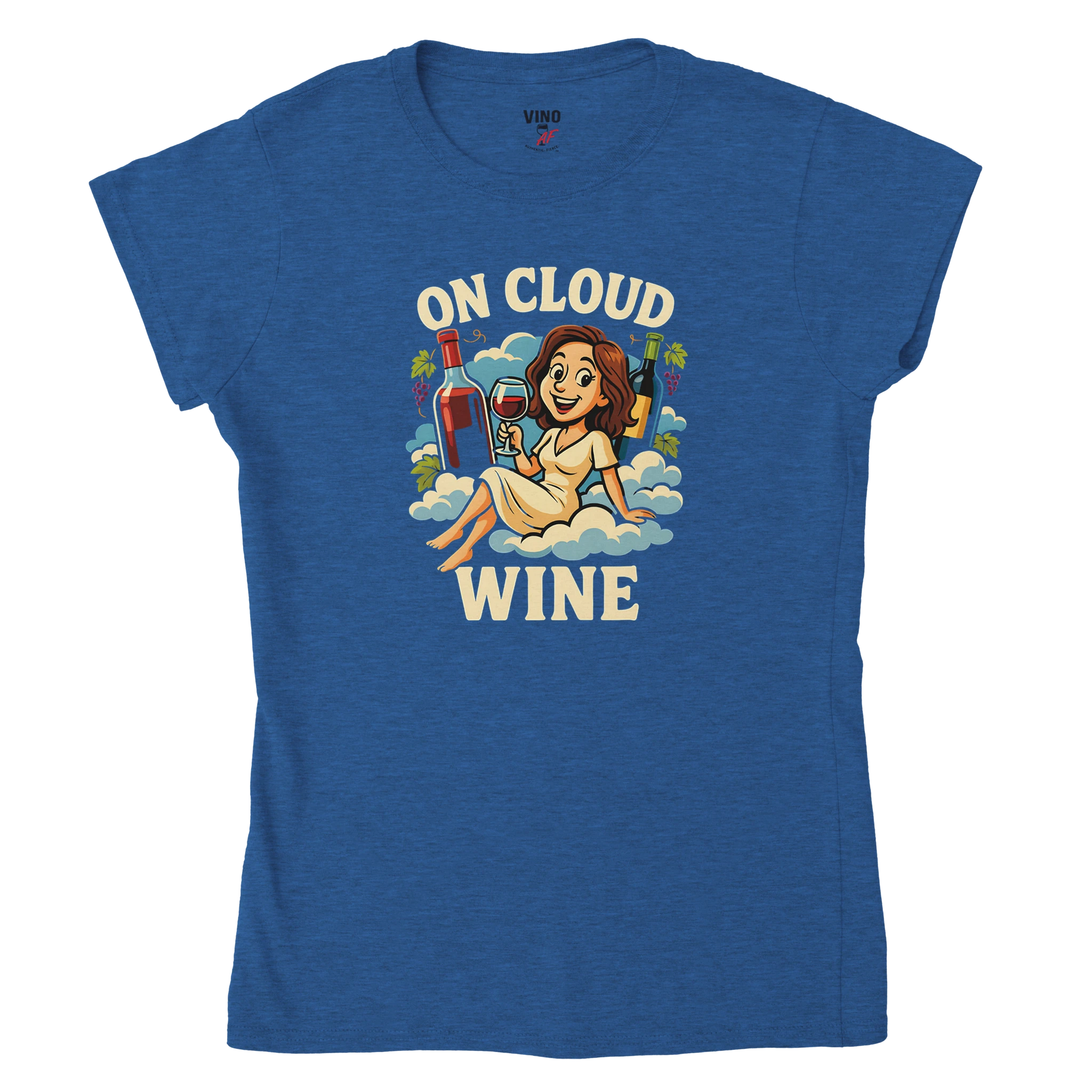 Cozy wine night tee for women who snack, sip, and skip the drama. Comfy vibes, bougie energy.