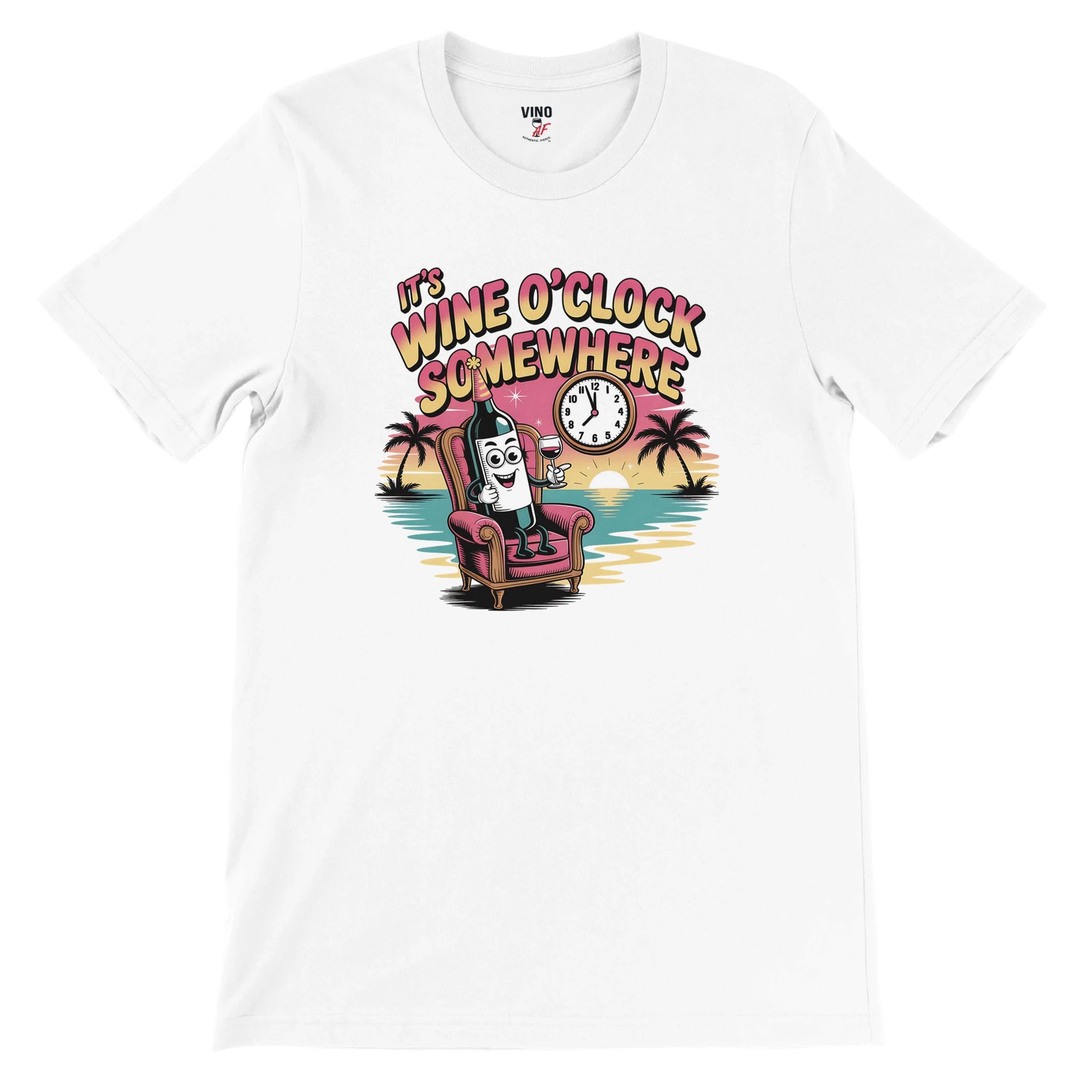 Retro sarcasm wine shirt – unfiltered and proud