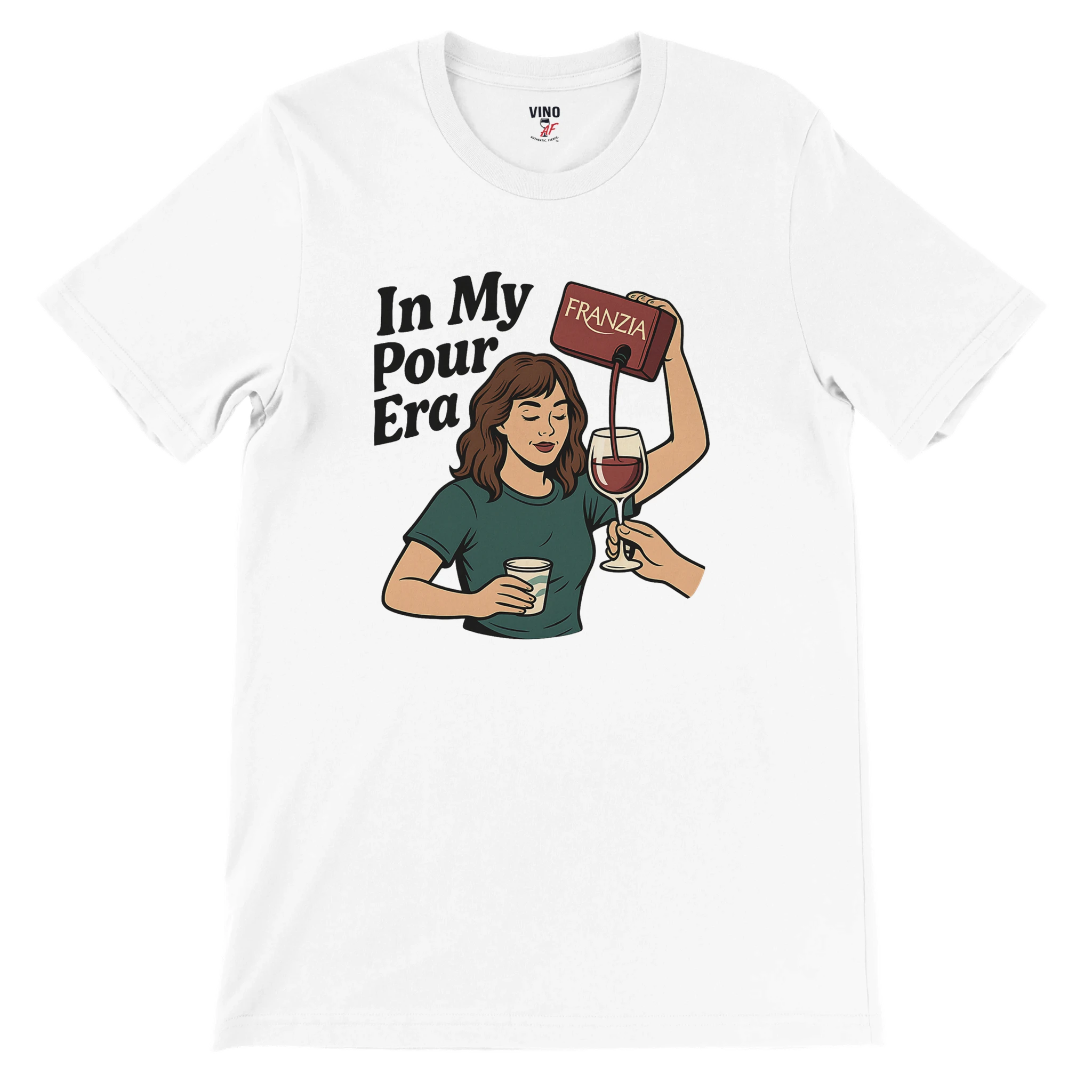 Retro sarcasm wine shirt â unfiltered and proud