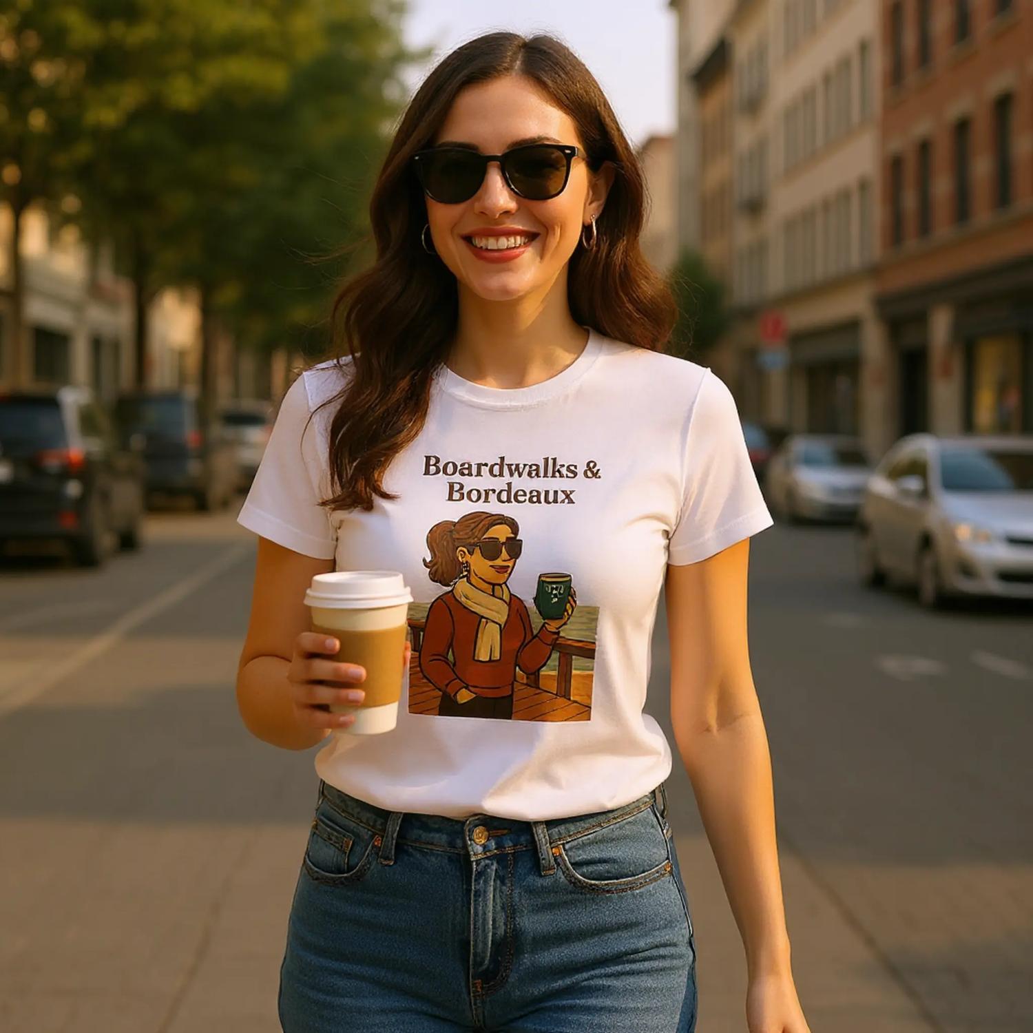 Cozy wine night tee for women who snack, sip, and skip the drama. Comfy vibes, bougie energy.