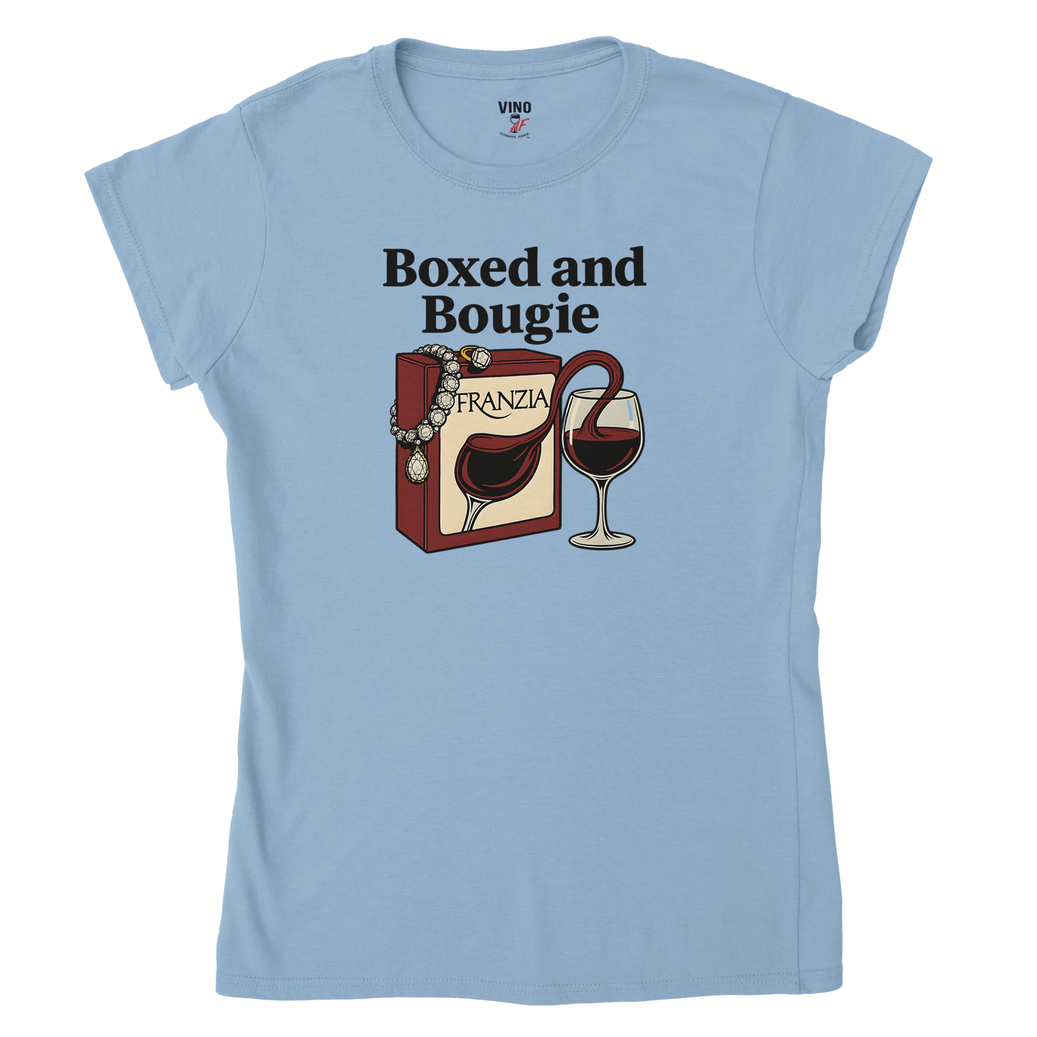 Cozy wine night tee for women who snack, sip, and skip the drama. Comfy vibes, bougie energy.