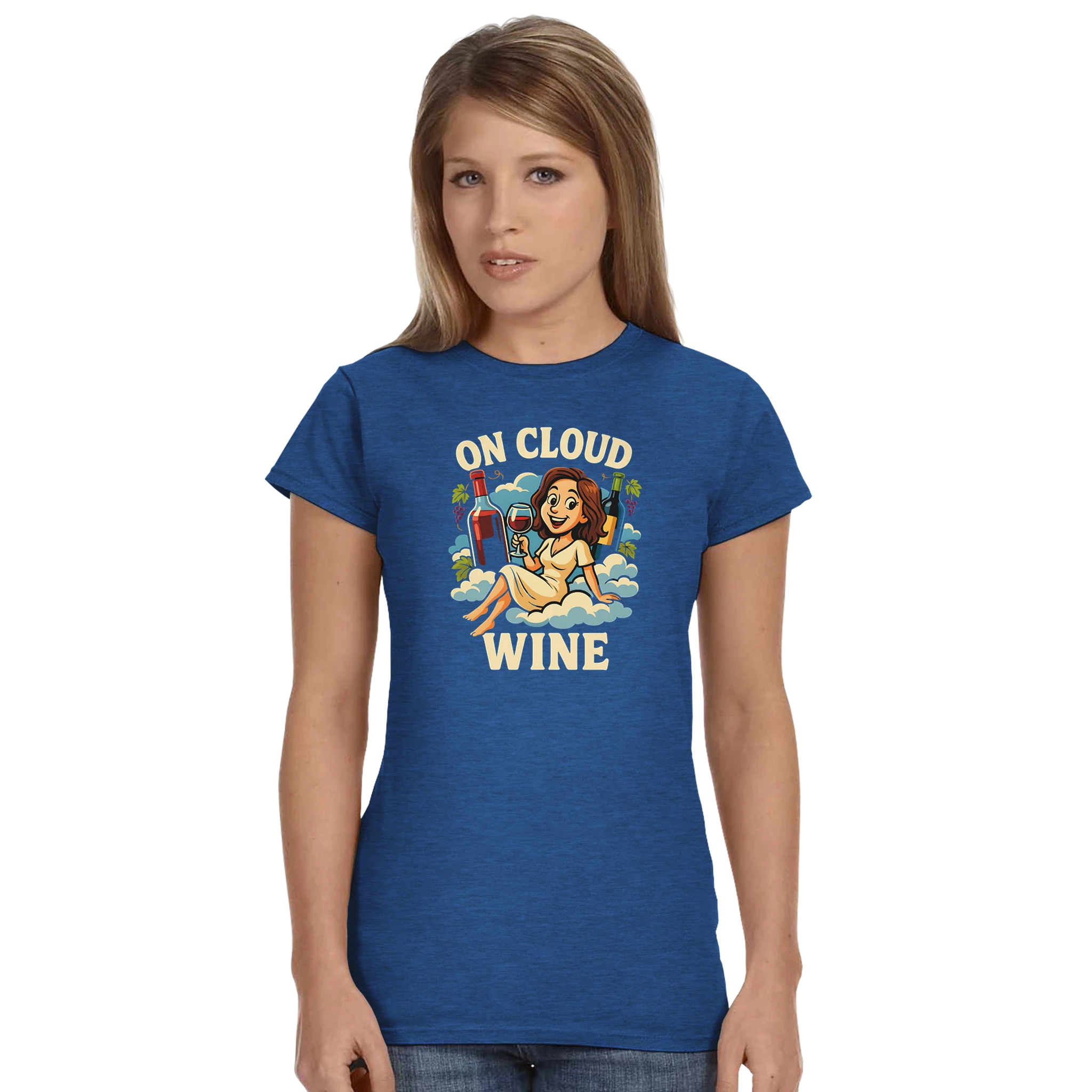 Cozy wine night tee for women who snack, sip, and skip the drama. Comfy vibes, bougie energy.