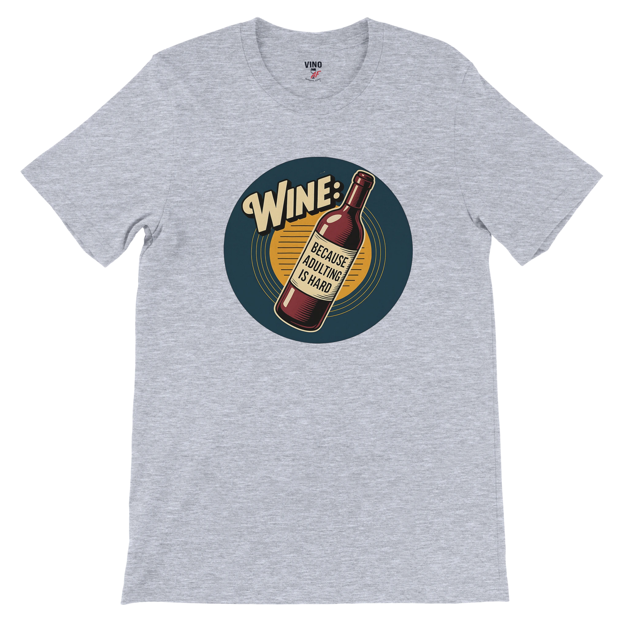 Retro sarcasm wine shirt – unfiltered and proud