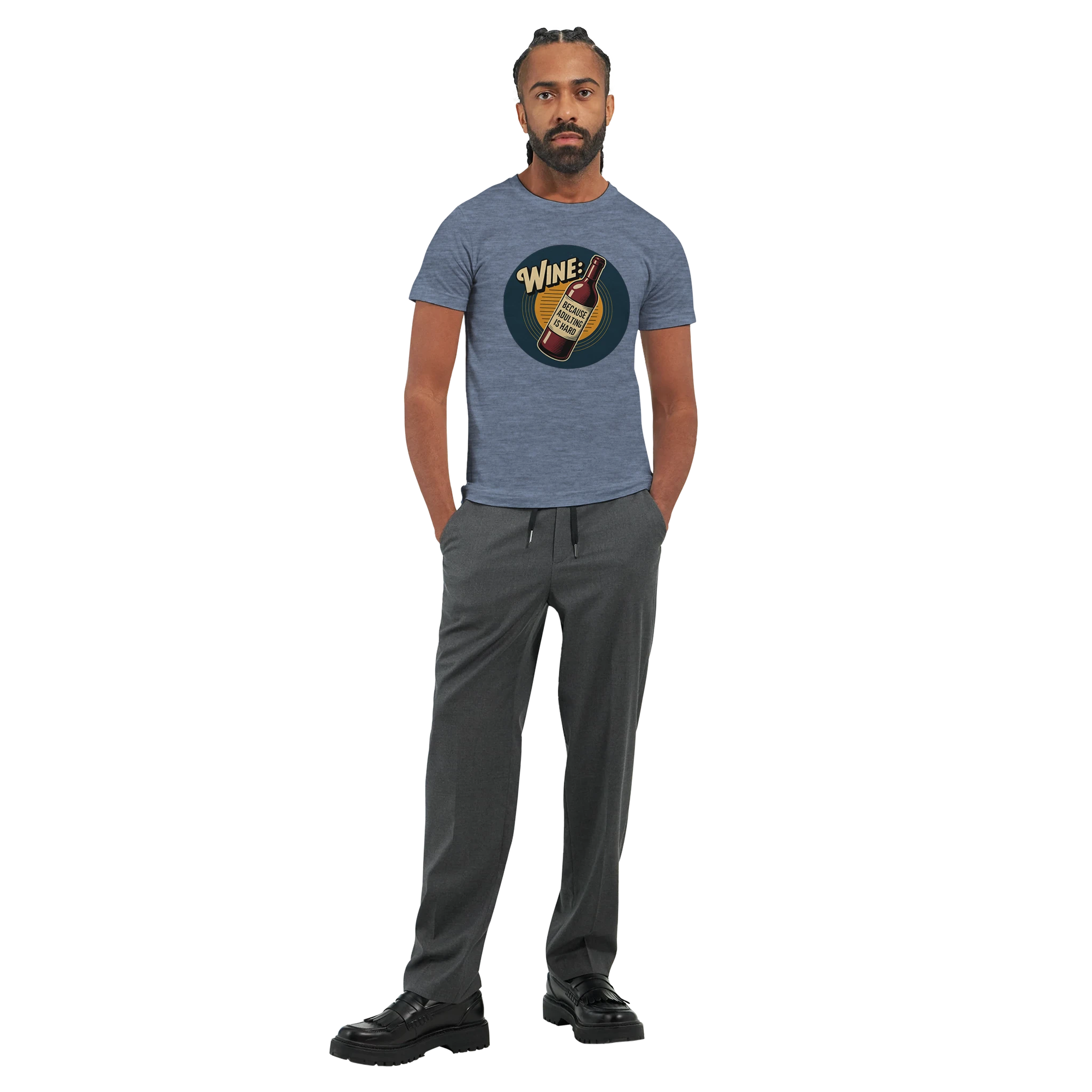 Retro sarcasm wine shirt – unfiltered and proud