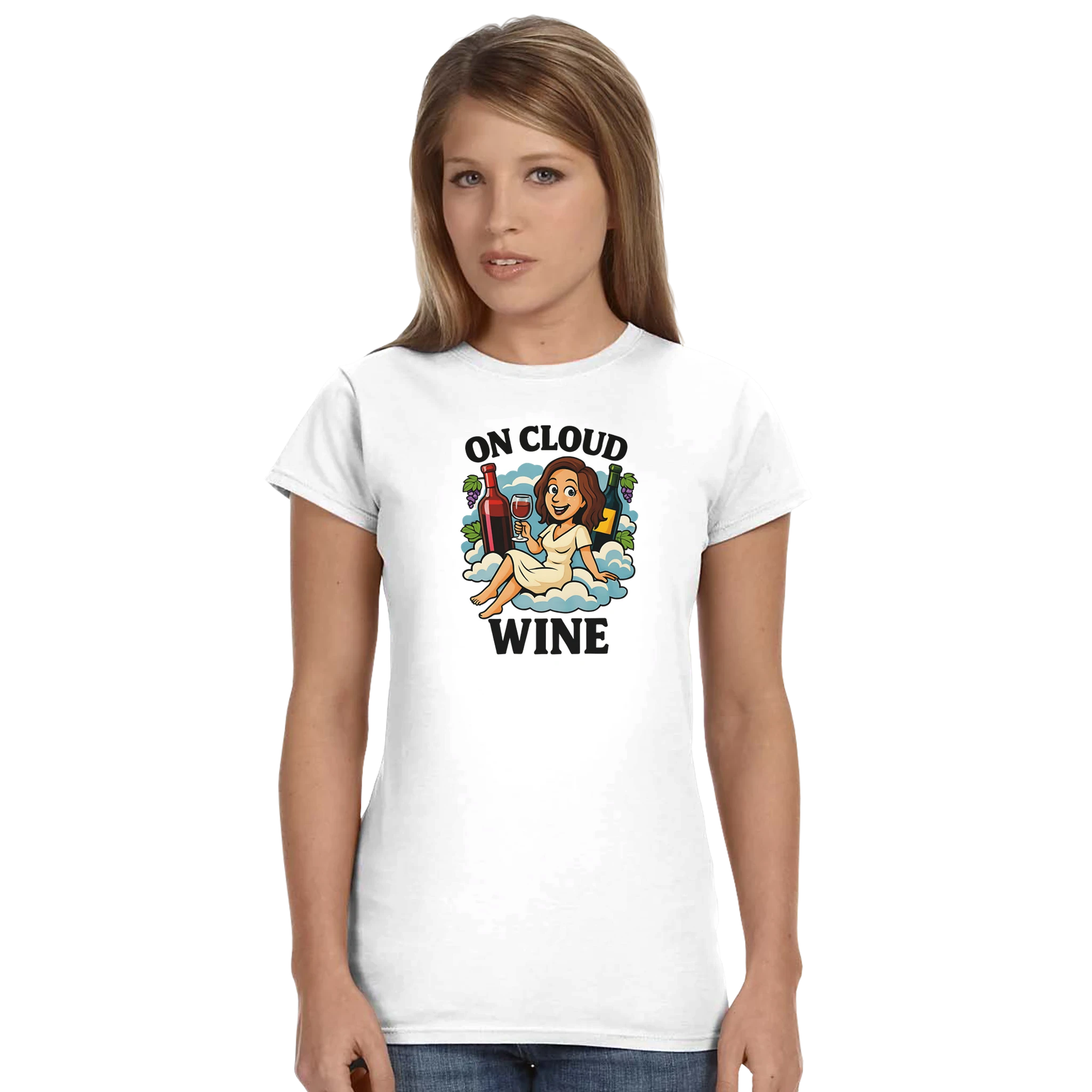 Cozy wine night tee for women who snack, sip, and skip the drama. Comfy vibes, bougie energy.