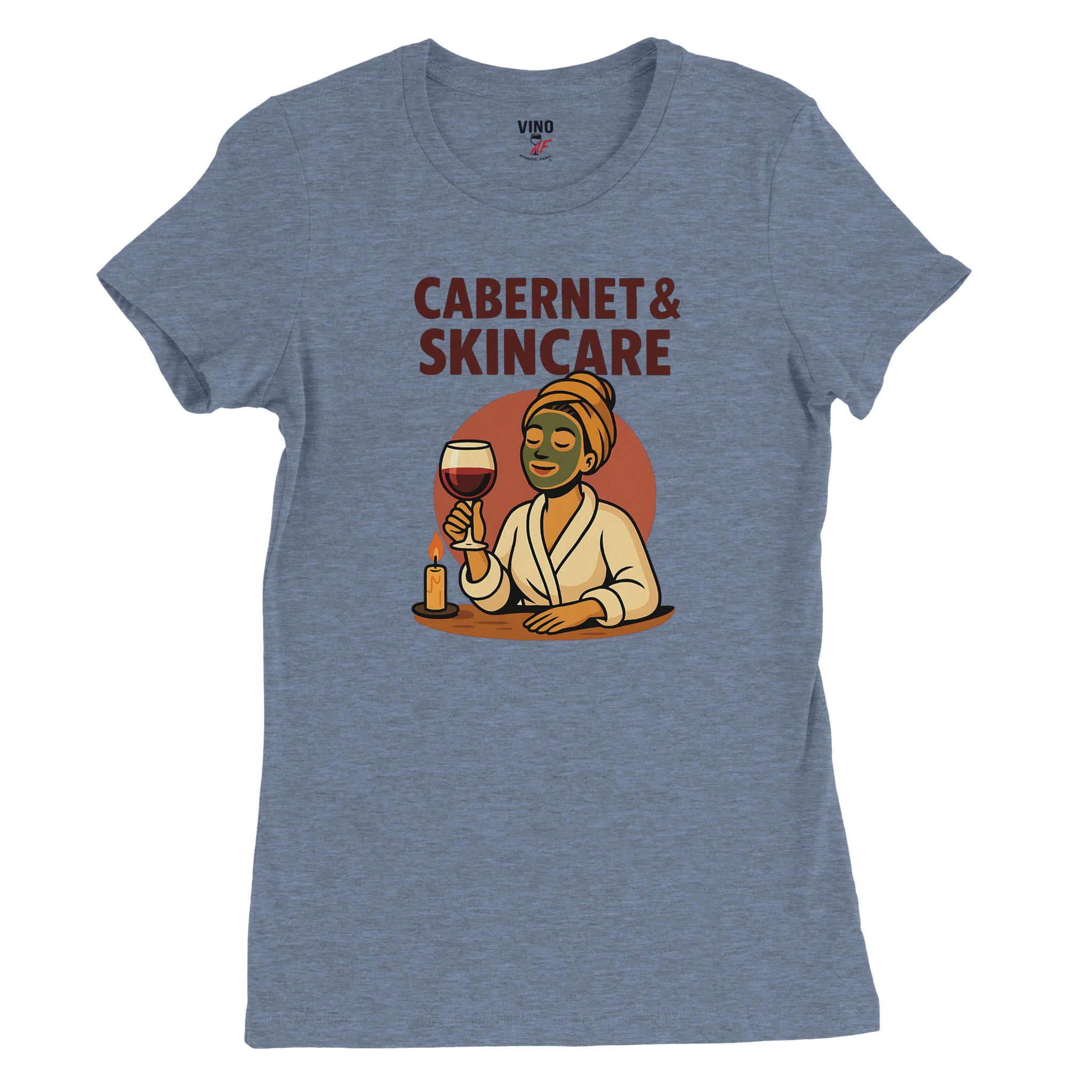 Cozy wine night tee for women who snack, sip, and skip the drama. Comfy vibes, bougie energy.