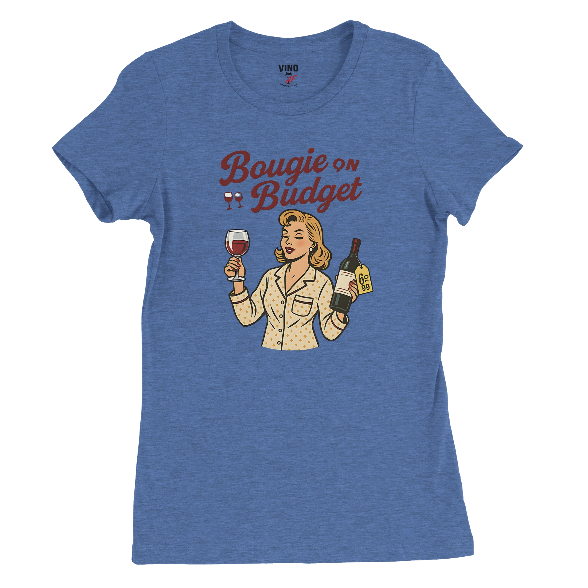 Cozy wine night tee for women who snack, sip, and skip the drama. Comfy vibes, bougie energy.