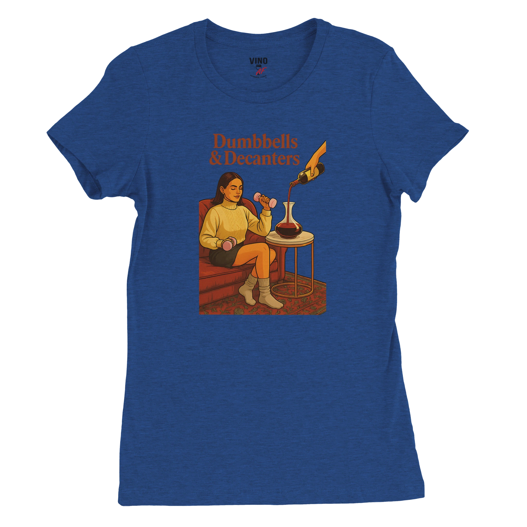 Cozy wine night tee for women who snack, sip, and skip the drama. Comfy vibes, bougie energy.