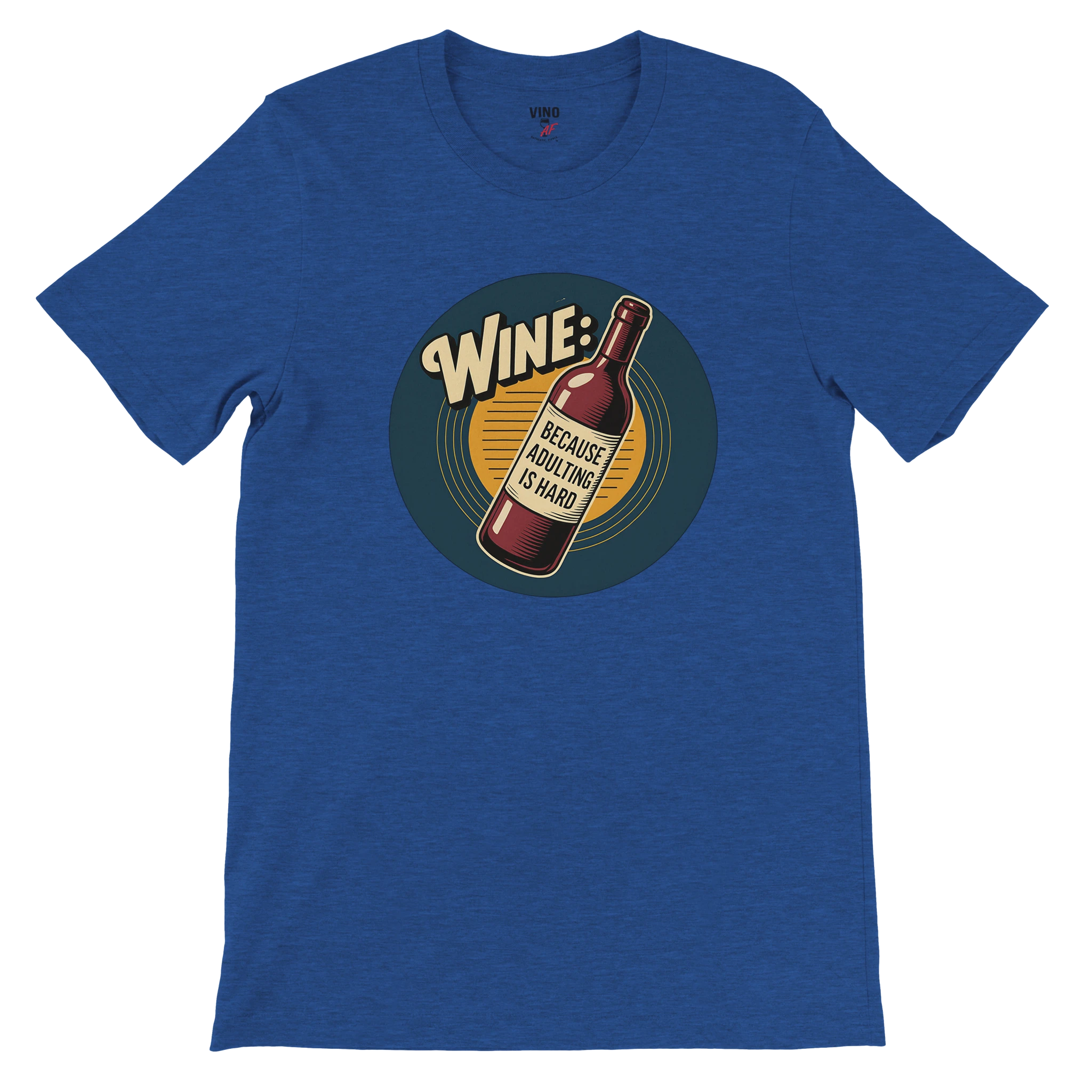 Retro sarcasm wine shirt – unfiltered and proud