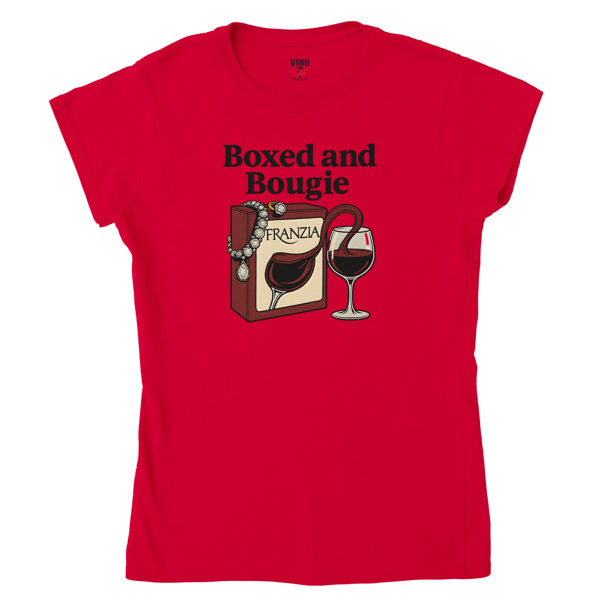 Cozy wine night tee for women who snack, sip, and skip the drama. Comfy vibes, bougie energy.