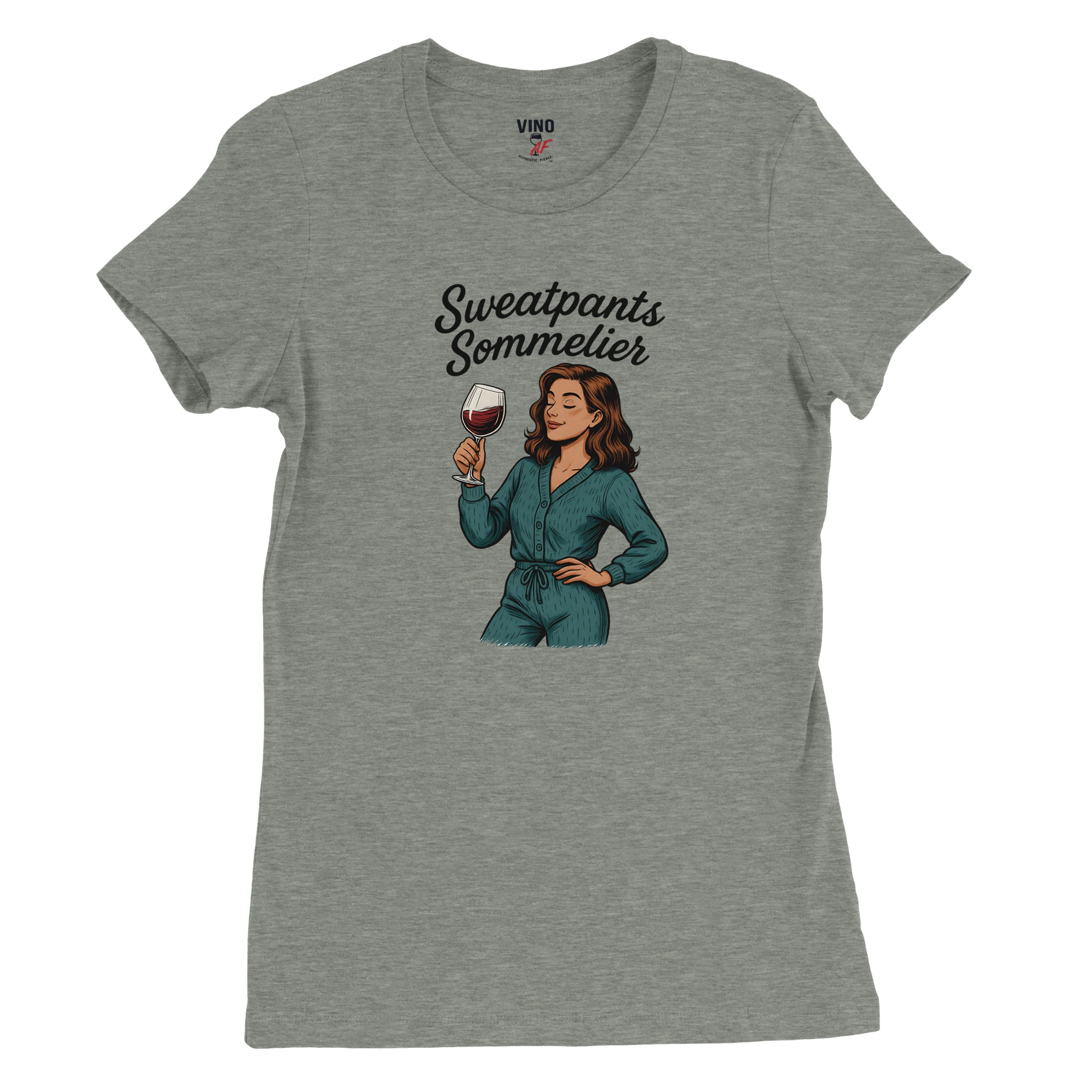 Cozy wine night tee for women who snack, sip, and skip the drama. Comfy vibes, bougie energy.