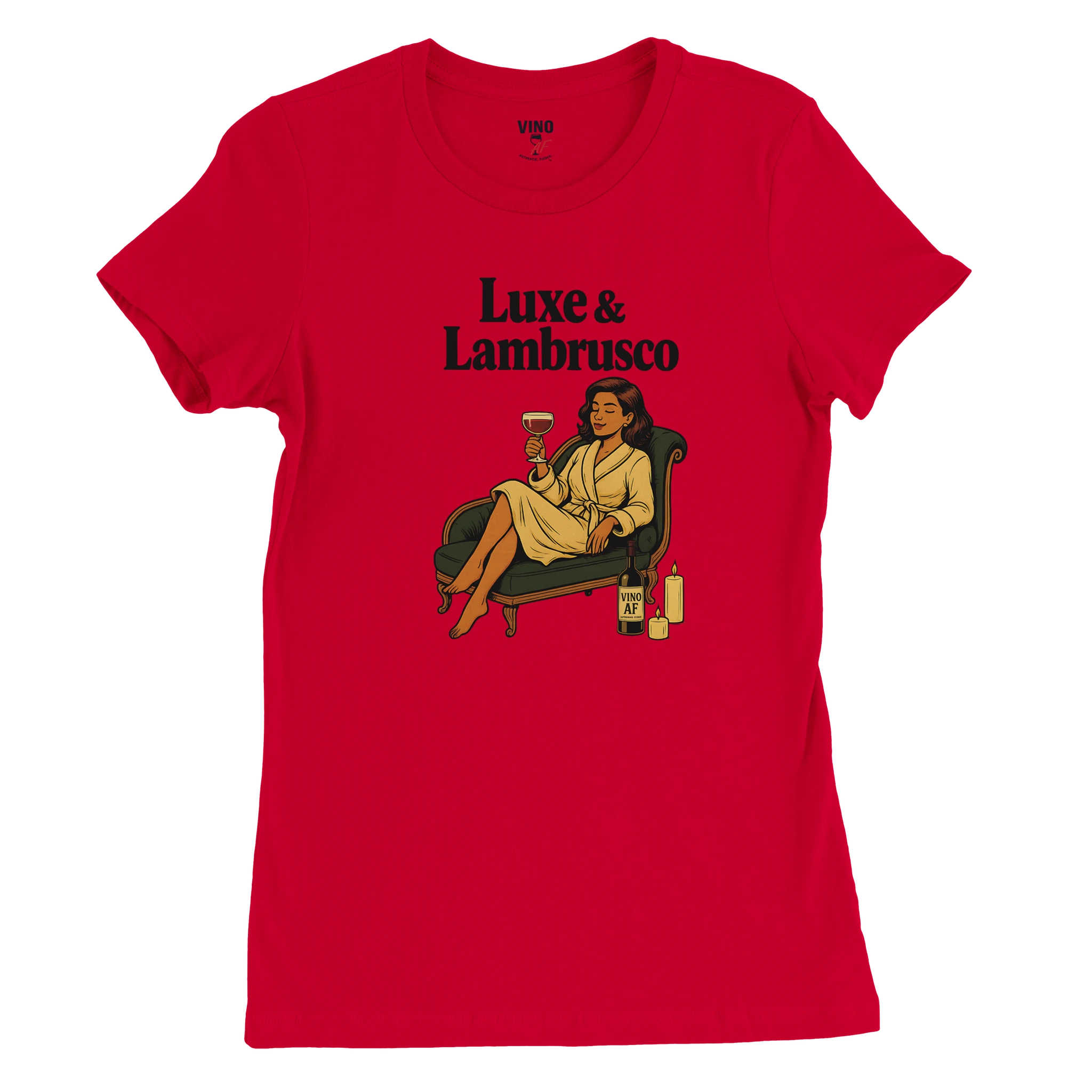 Cozy wine night tee for women who snack, sip, and skip the drama. Comfy vibes, bougie energy.