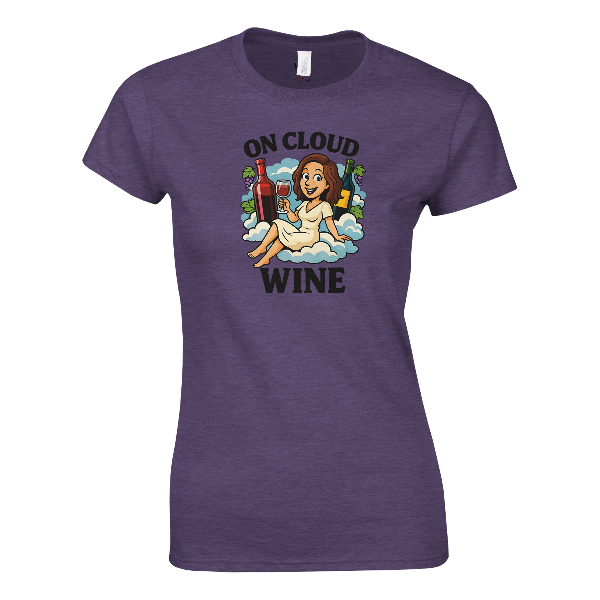 Cozy wine night tee for women who snack, sip, and skip the drama. Comfy vibes, bougie energy.