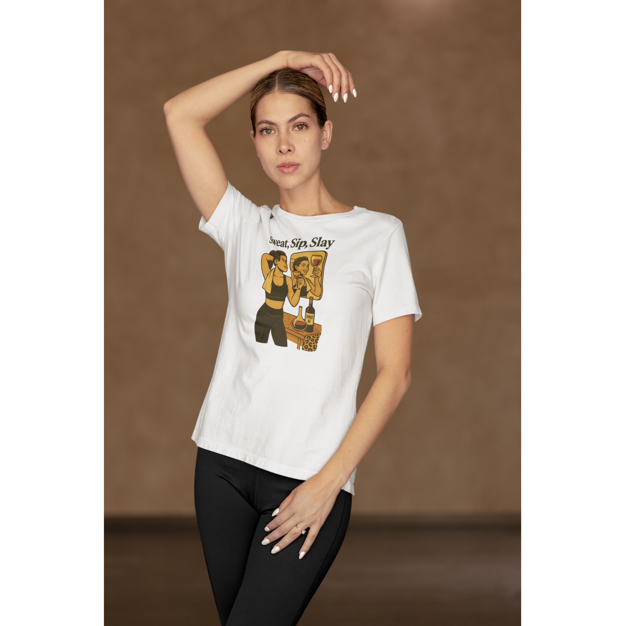 Cozy wine night tee for women who snack, sip, and skip the drama. Comfy vibes, bougie energy.