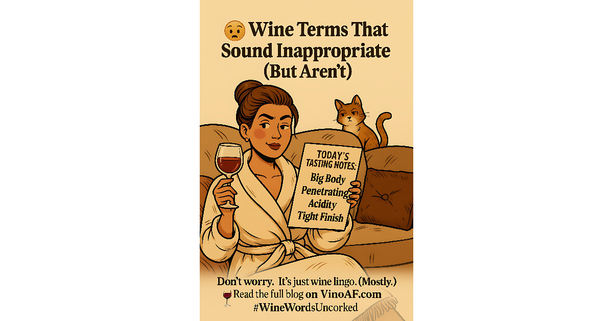 Wine Terms That Sound Inappropriate (But Aren’t)