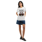 Retro sarcasm wine shirt – unfiltered and proud
