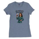 Cozy wine night tee for women who snack, sip, and skip the drama. Comfy vibes, bougie energy.