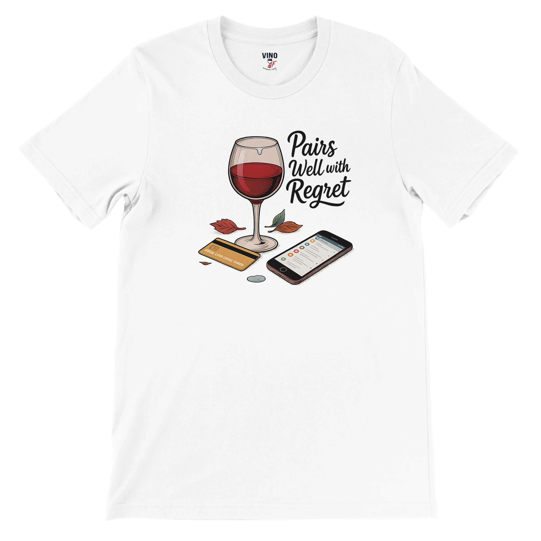 Retro sarcasm wine shirt – unfiltered and proud