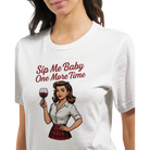 Retro sarcasm wine shirt – unfiltered and proud
