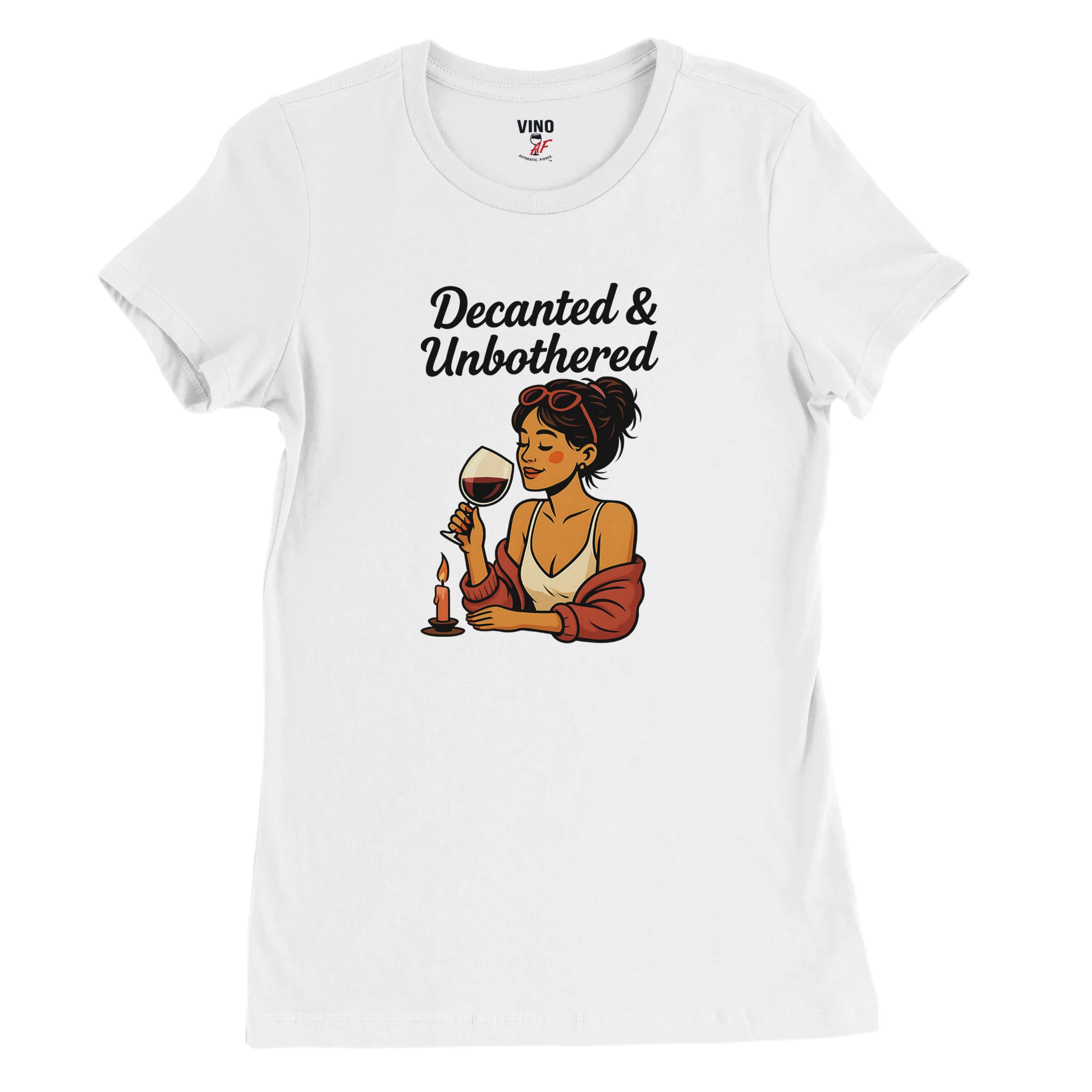 Cozy wine night tee for women who snack, sip, and skip the drama. Comfy vibes, bougie energy.
