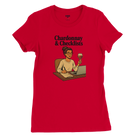 Cozy wine night tee for women who snack, sip, and skip the drama. Comfy vibes, bougie energy.