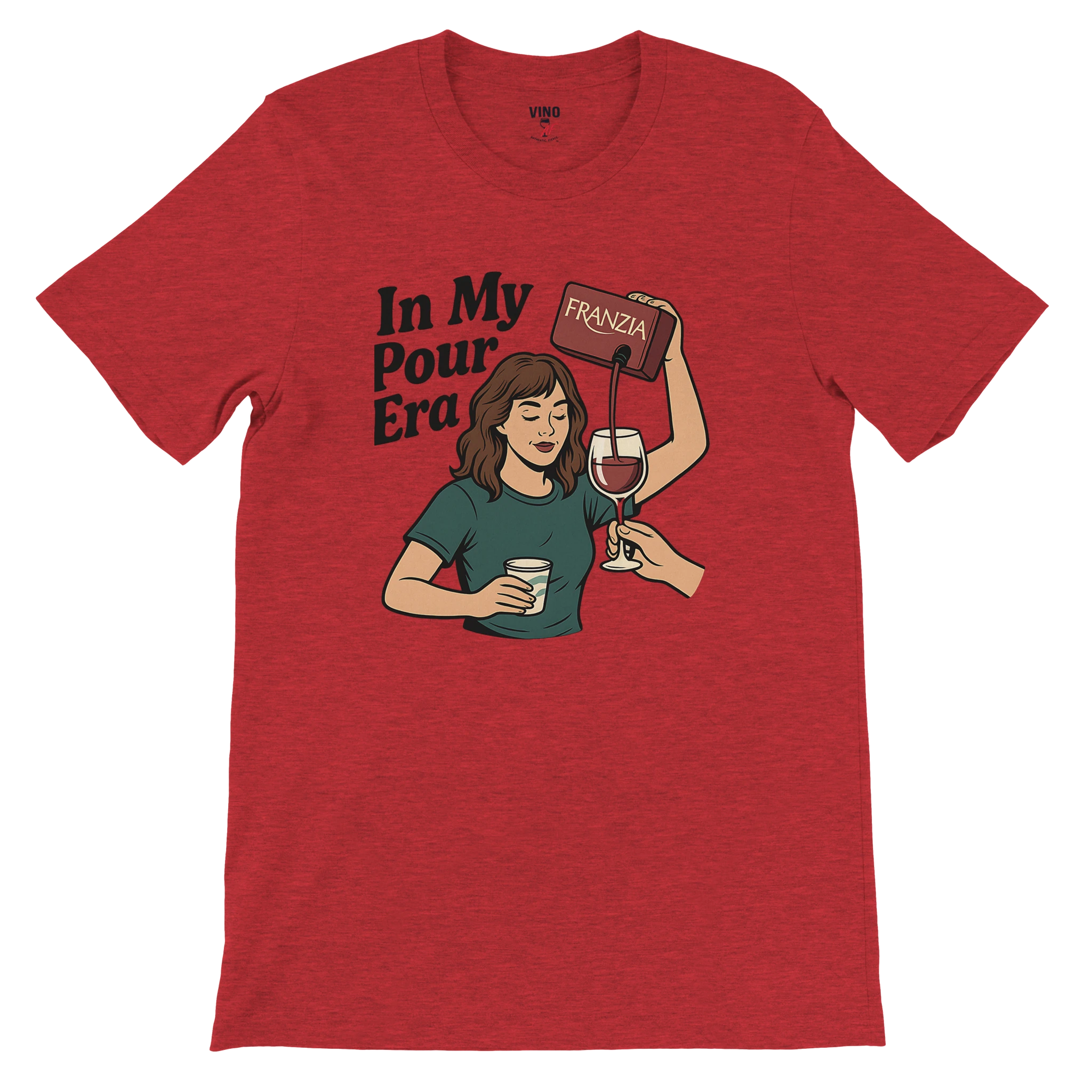 Retro sarcasm wine shirt – unfiltered and proud