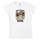 Cozy wine night tee for women who snack, sip, and skip the drama. Comfy vibes, bougie energy.