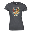 Cozy wine night tee for women who snack, sip, and skip the drama. Comfy vibes, bougie energy.