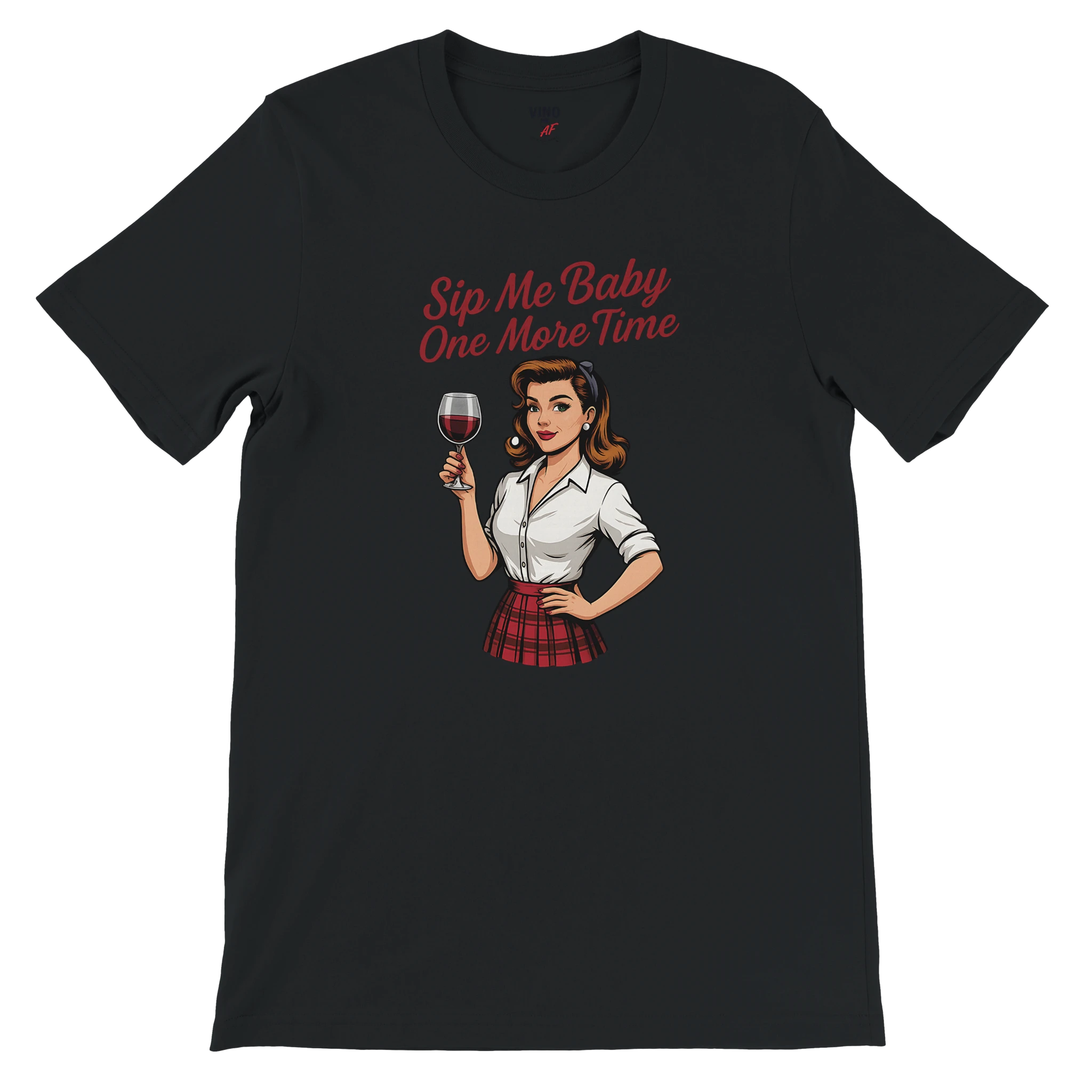 Retro sarcasm wine shirt – unfiltered and proud