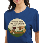 Retro sarcasm wine shirt – unfiltered and proud