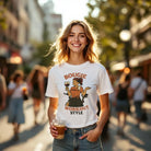 Cozy wine night tee for women who snack, sip, and skip the drama. Comfy vibes, bougie energy.