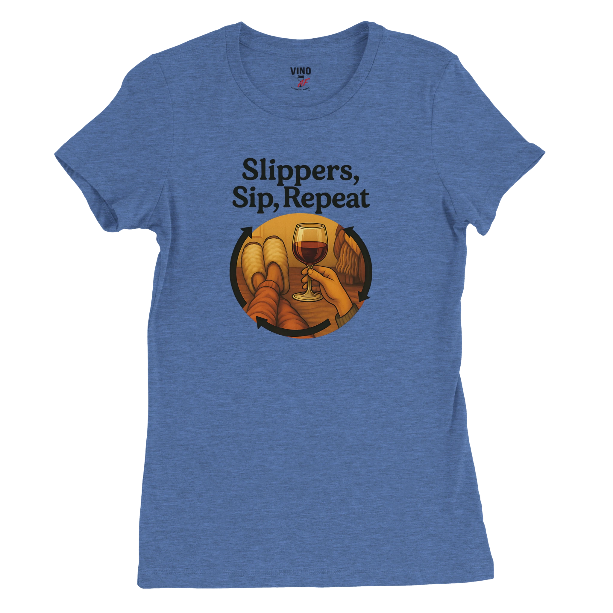 Cozy wine night tee for women who snack, sip, and skip the drama. Comfy vibes, bougie energy.