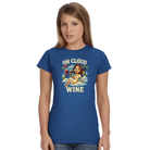 Cozy wine night tee for women who snack, sip, and skip the drama. Comfy vibes, bougie energy.