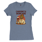 Cozy wine night tee for women who snack, sip, and skip the drama. Comfy vibes, bougie energy.