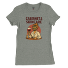 Cozy wine night tee for women who snack, sip, and skip the drama. Comfy vibes, bougie energy.