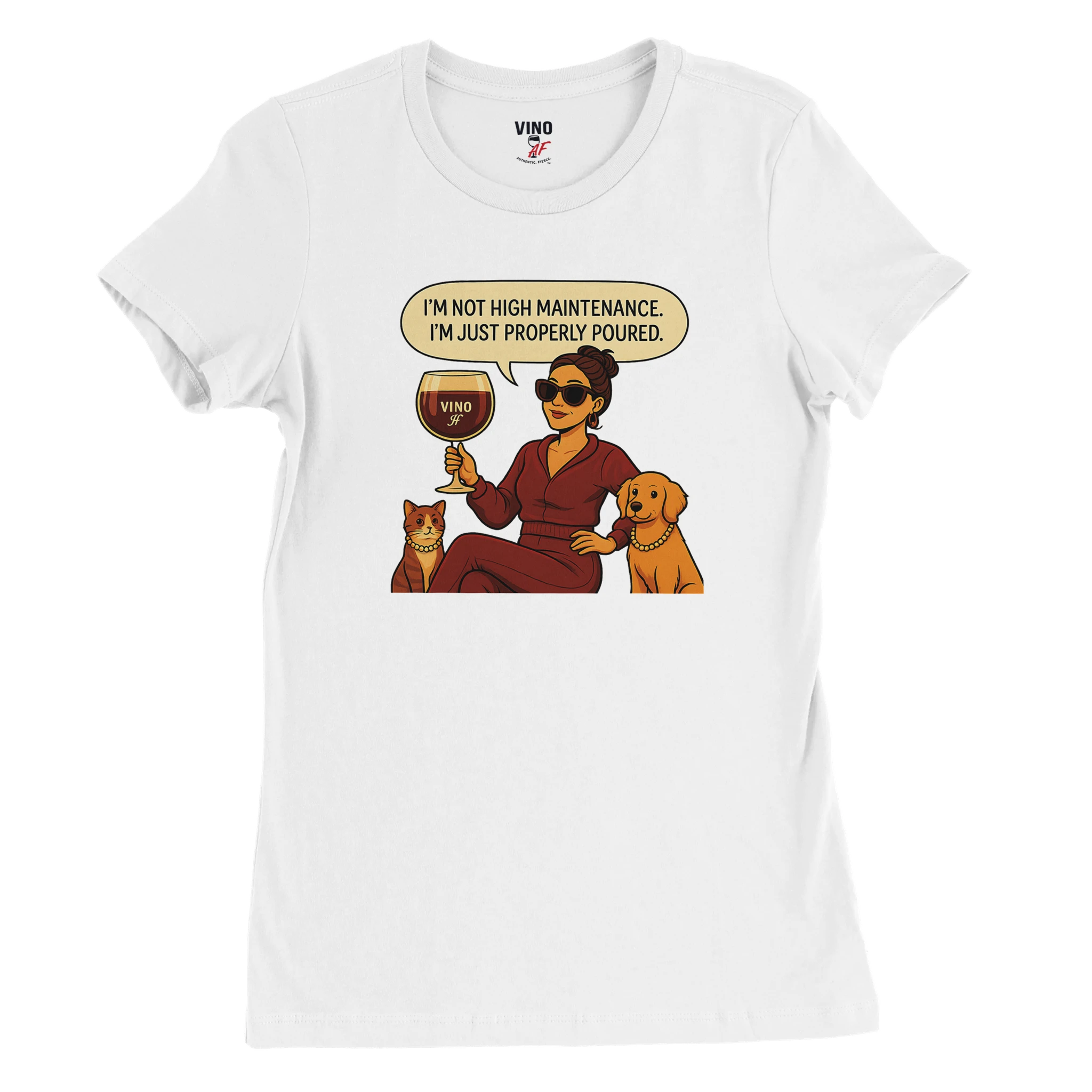 Cozy wine night tee for women who snack, sip, and skip the drama. Comfy vibes, bougie energy.