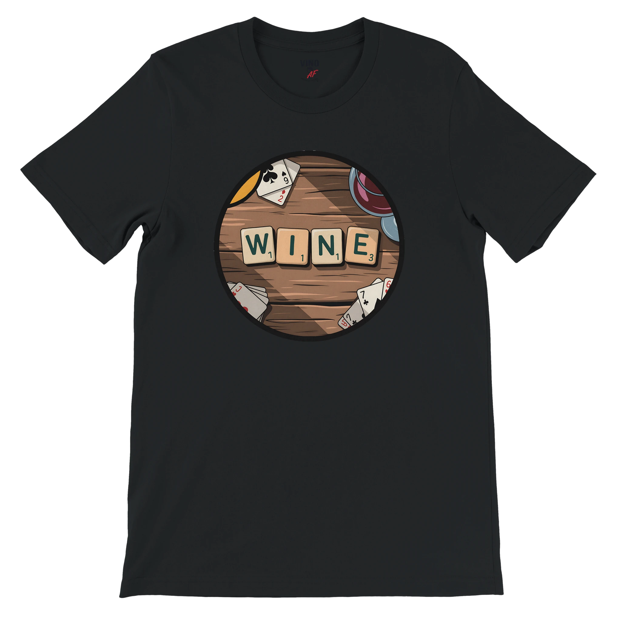 Retro sarcasm wine shirt – unfiltered and proud