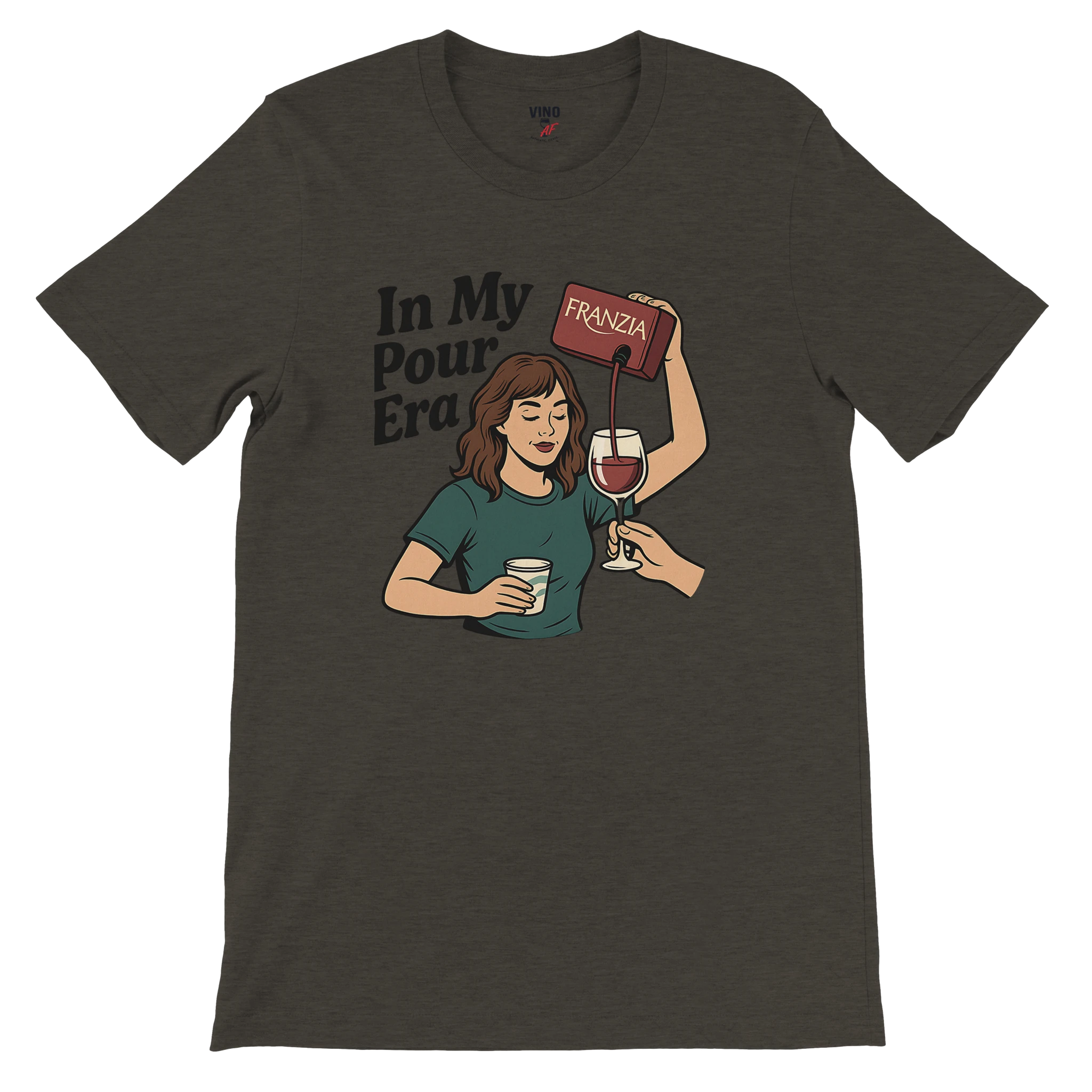 Retro sarcasm wine shirt – unfiltered and proud