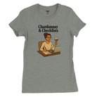 Cozy wine night tee for women who snack, sip, and skip the drama. Comfy vibes, bougie energy.